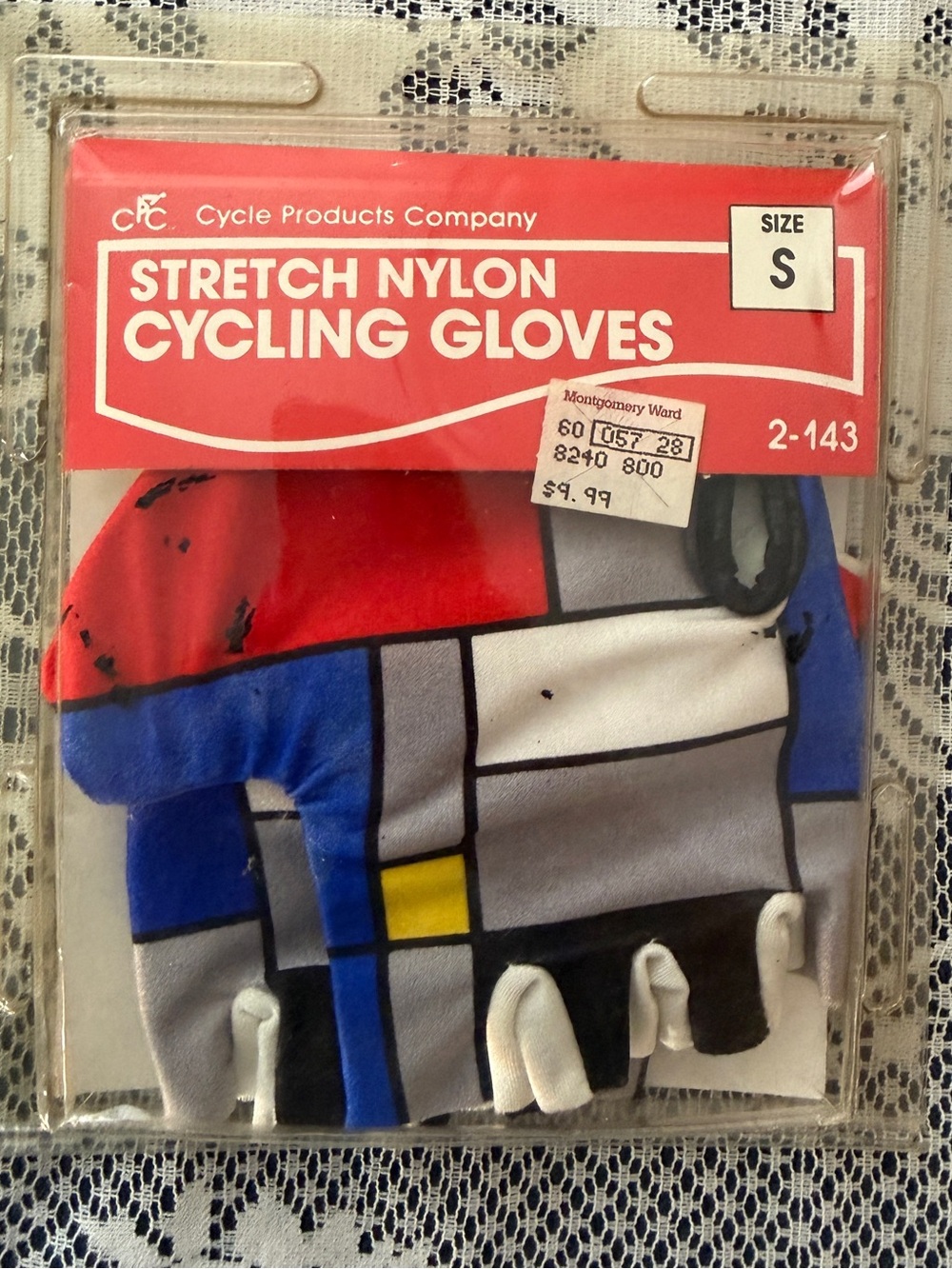 Cycle Products Company Stretch Nylon Cycling Gloves - Multi-Color (Size S) NEW